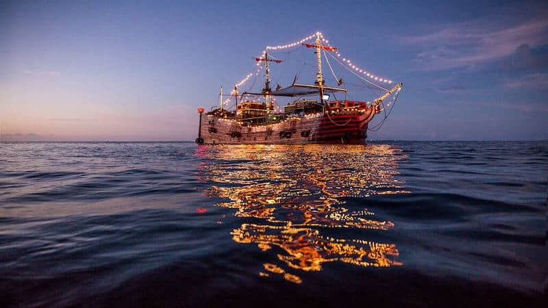 Captain Hook's boat in Cancun