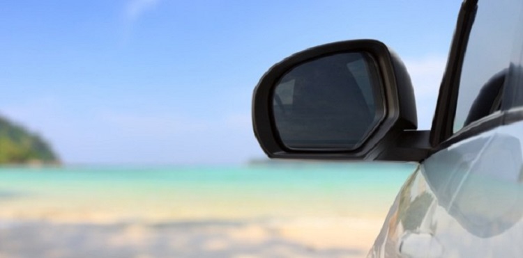 Car on the beach