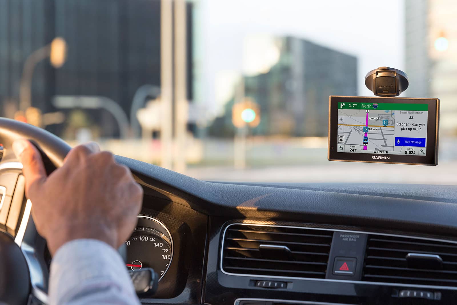 GPS in rental car