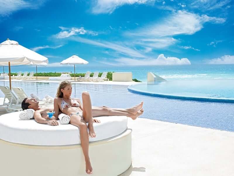 Couple at Live Aqua Beach Resort in Cancun