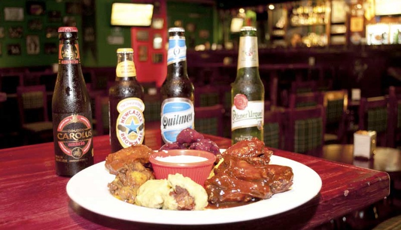 Food and beverage at McCarthy's Irish Pub in Cancun