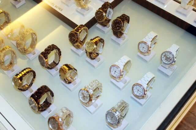 Watches at Michael Kors store in Cancun
