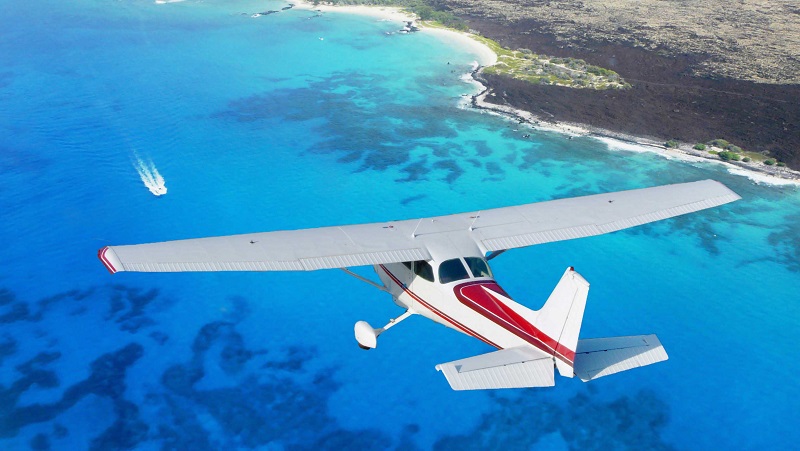 Airplane on Cozumel Island