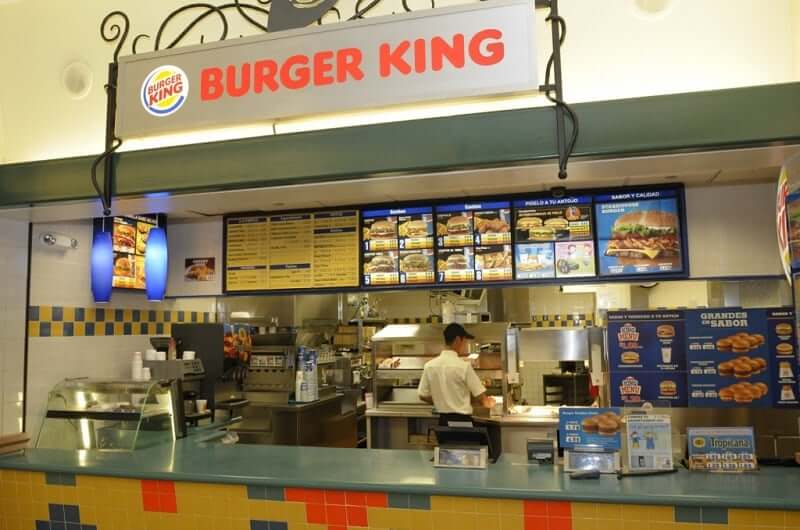 Burger King at Plaza Kukulcan in Cancun