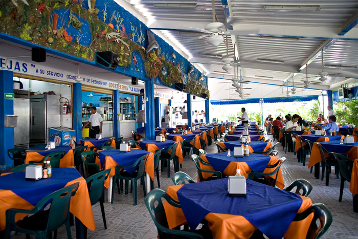 Restaurant at Mercado 28 in Cancun