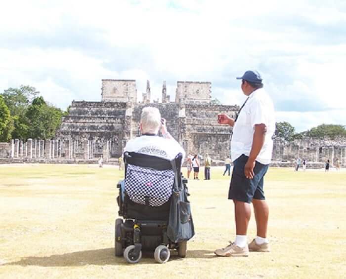 Disabled people in Cancun