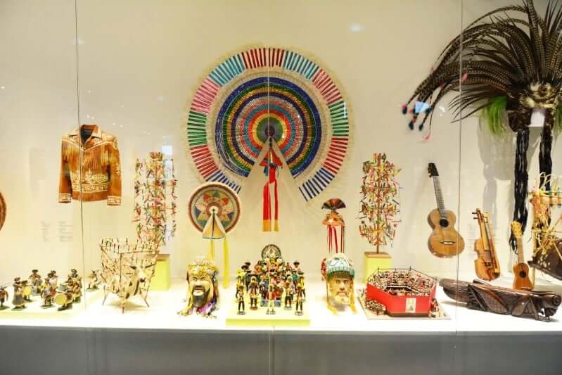 Artifacts from the Folk Art Museum in Cancun