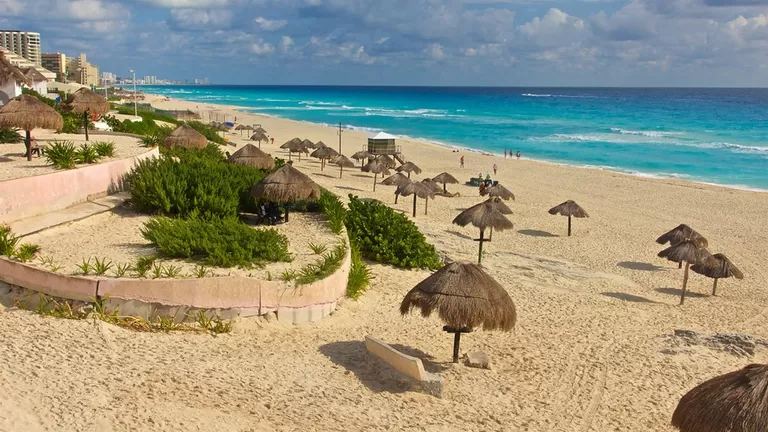 Area of Playa Delfines in Cancun