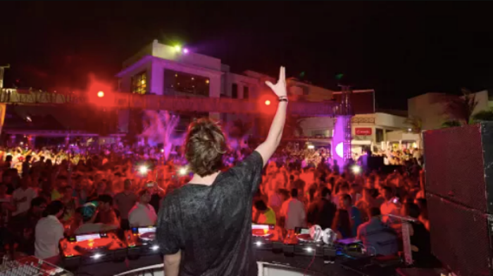 DJ at the Mandala in Cancun