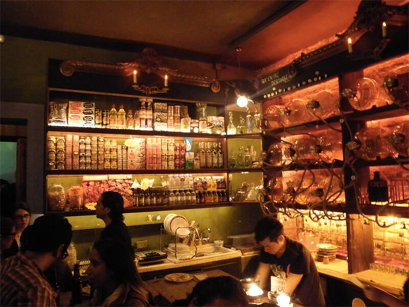 Bar in the Condesa neighborhood of Mexico City