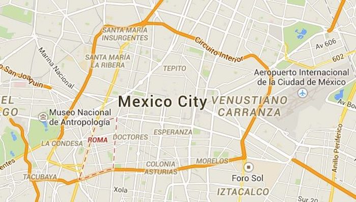 Mexico City map