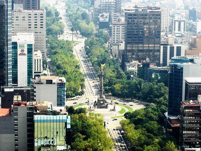 Paseo De La Reforma Avenue in Mexico City