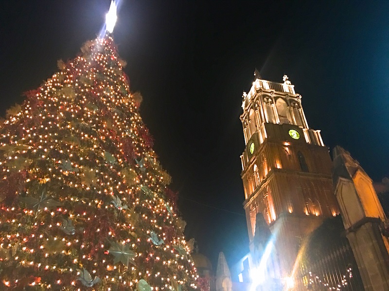 Christmas at Basilica of Our Lady of Guadalupe in Mexico City