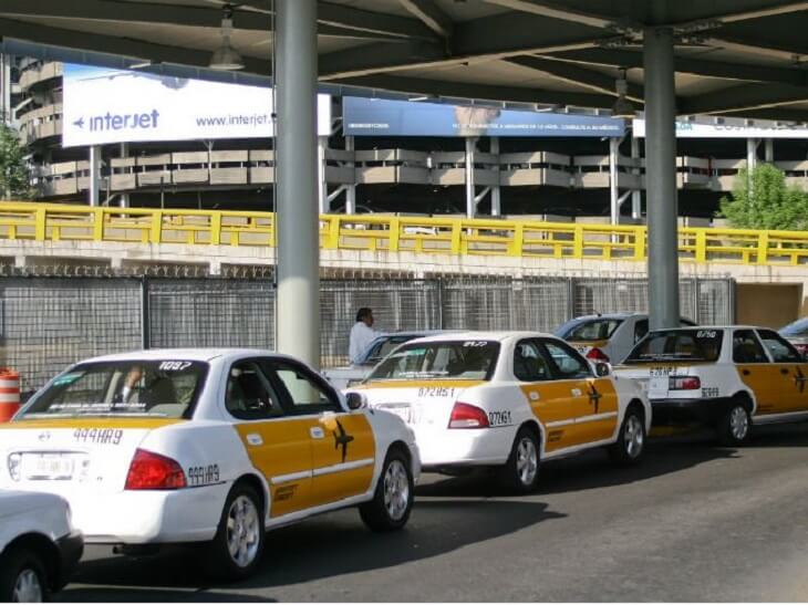 Taxis at Mexico City Airport