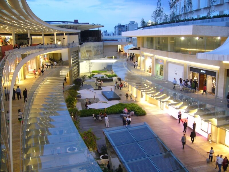 Stores at Antara Fashion Hall mall in Mexico City