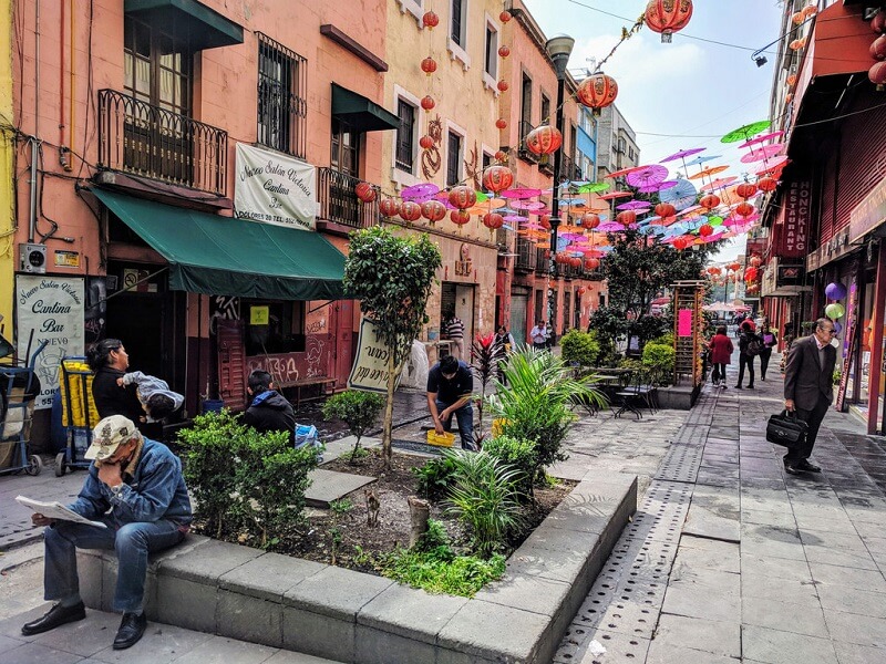Chino Chinatown neighborhood in Mexico City