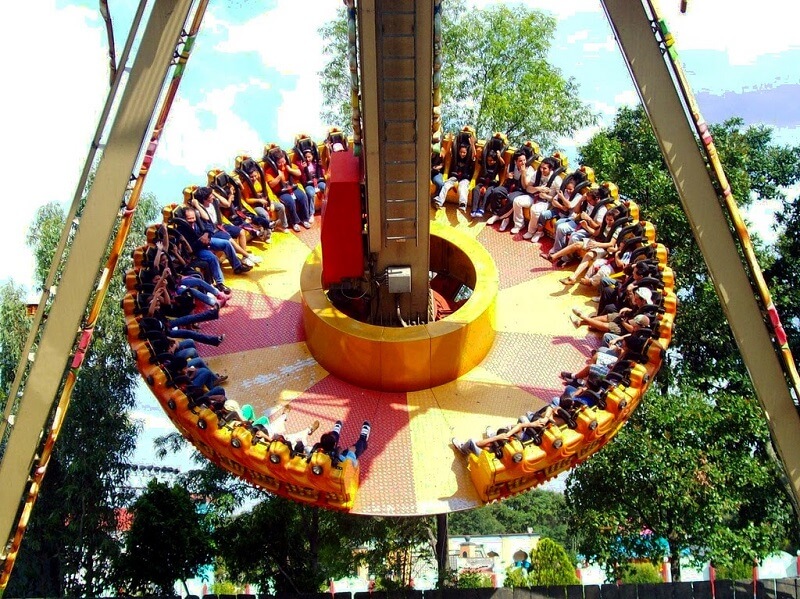 Attraction at Six Flags Park in Mexico City