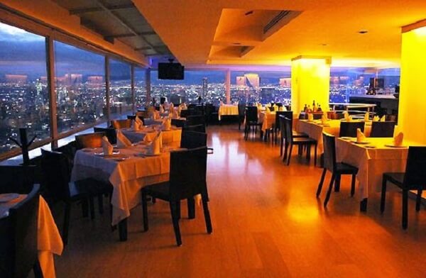Restaurant at Latin American Tower in Mexico City