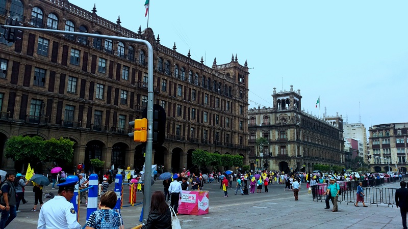 Zócalo Square area in Mexico City