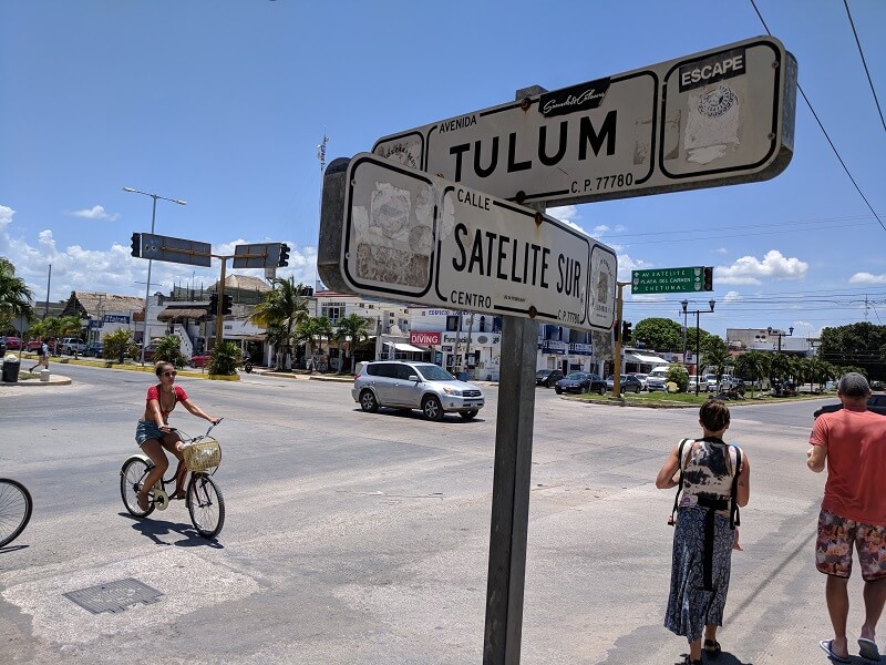 Walking through the streets of Tulum