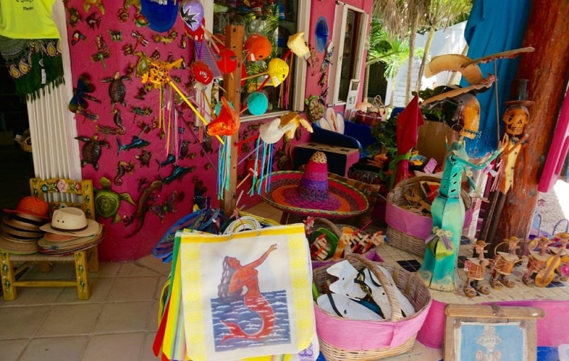 Souvenirs store in Tulum