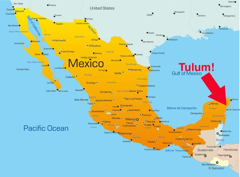 Tulum map
