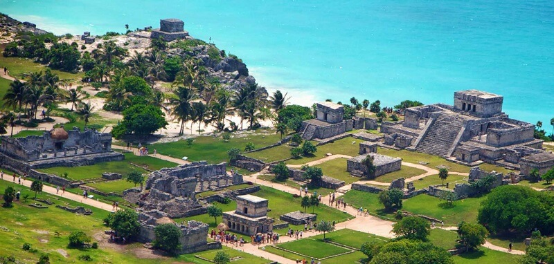 Tulum ruins area in Mexico