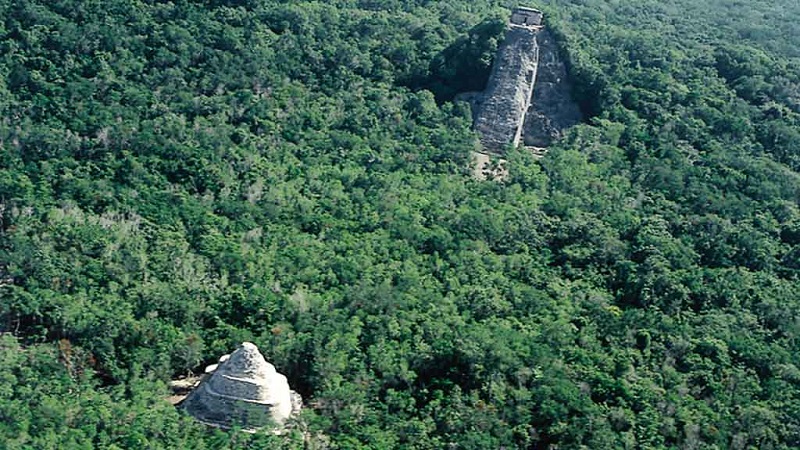 View of Cobá in Cancun