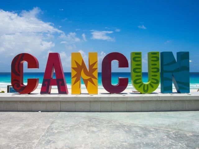 Cancun sign