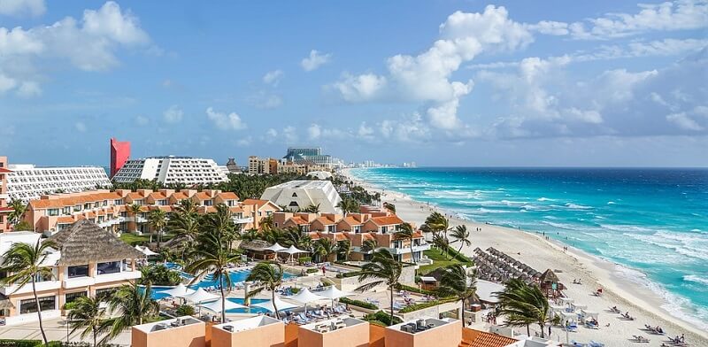 Cancun in March