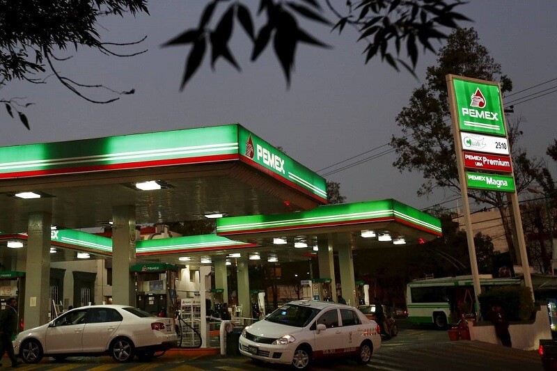 Pemex gas station in Mexico