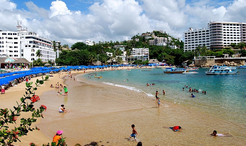Caletilla Beach in Acapulco