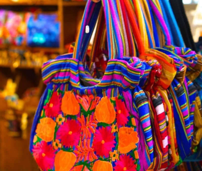 Bags at the fair in Acapulco