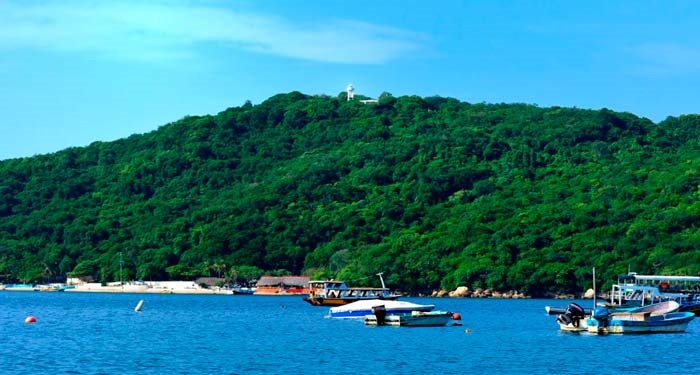 Roqueta Island landscape in Acapulco