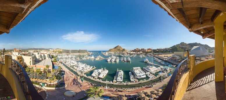 Panoramic view of Cabo San Lucas in Los Cabos