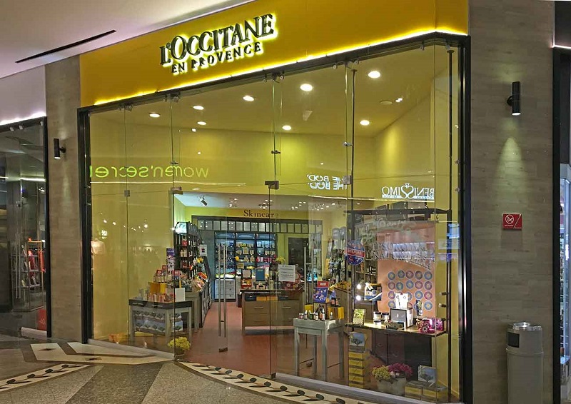 L'occitane store at Puerto Paraiso Mall in Los Cabos