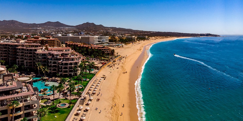 View of Medano Beach in Los Cabos