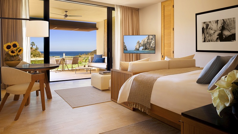 Luxury hotel room in Los Cabos