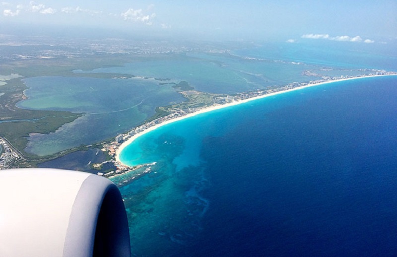 View from the Mexico airplane