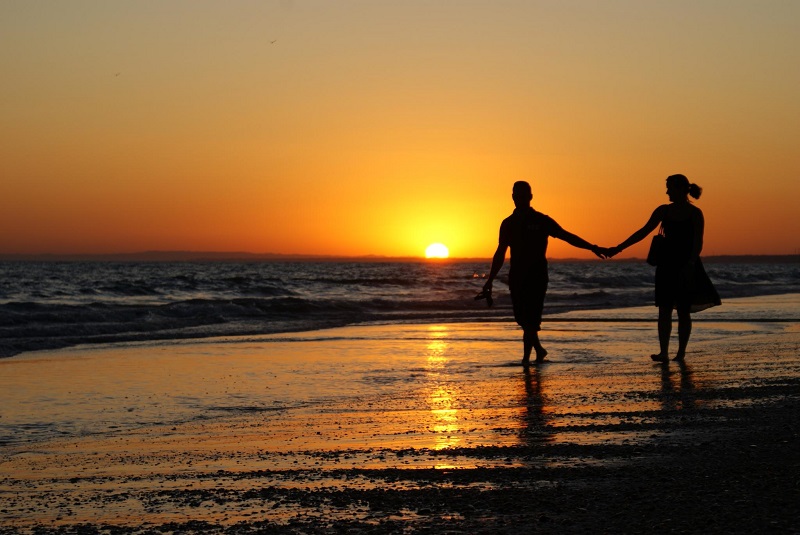 Couple on the beach in Tijuana