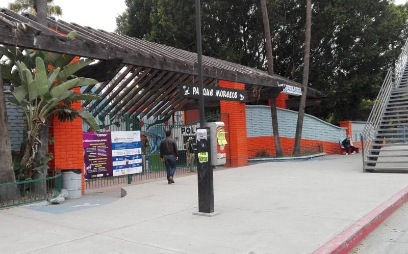 Entrance to Morelos Park in Tijuana