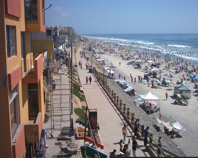 View of the Enseada Beach in Tijuana