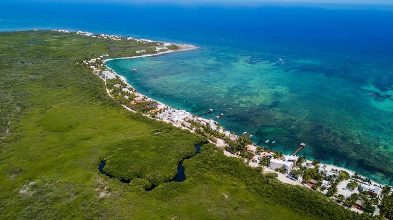 View of Tulum city