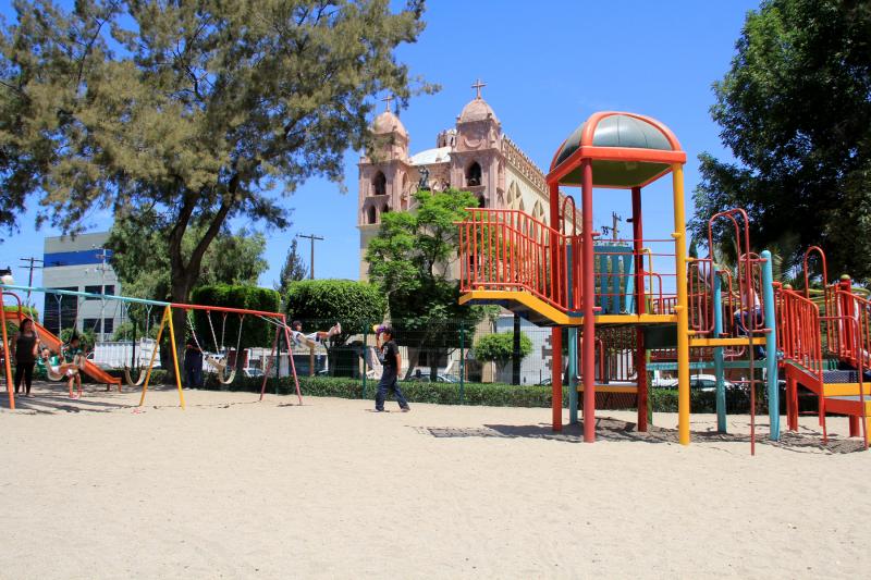 Playground at Teniente Guerrero Park in Tijuana