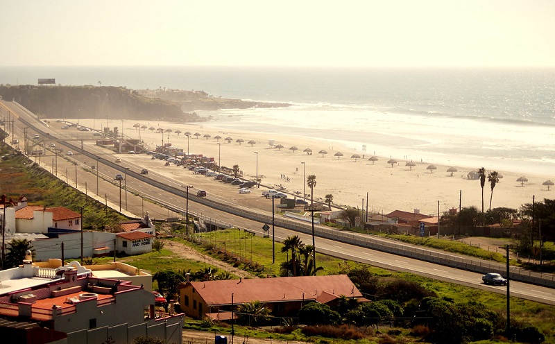 View of Enseada Beach in Tijuana