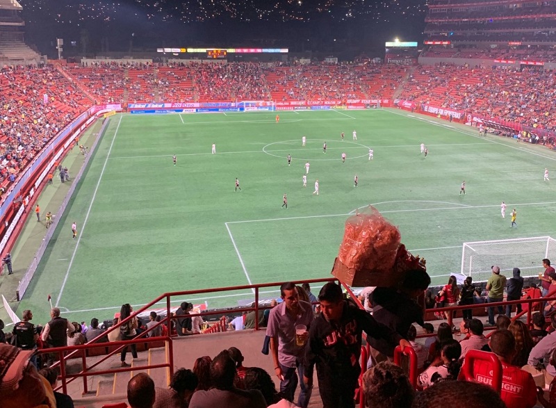 Fans at the Caliente Stadium in Tijuana