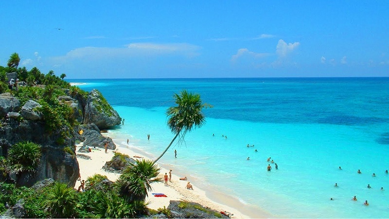 Beautiful beach in Mexico