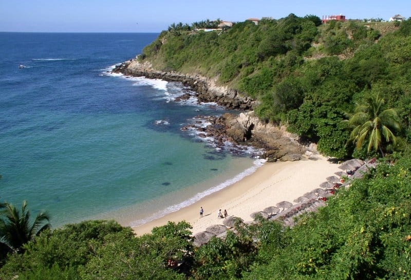 View of Mazunte Beach in Puerto Escondido