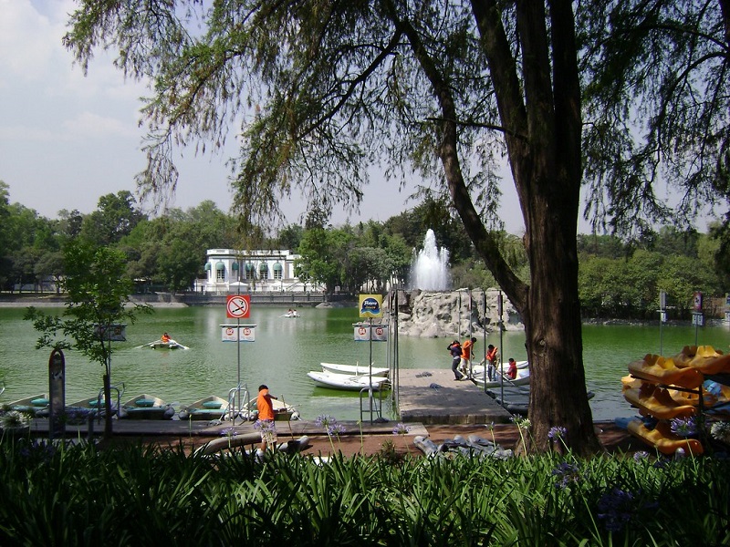 Lake at the Chapultepec Forest in Mexico City