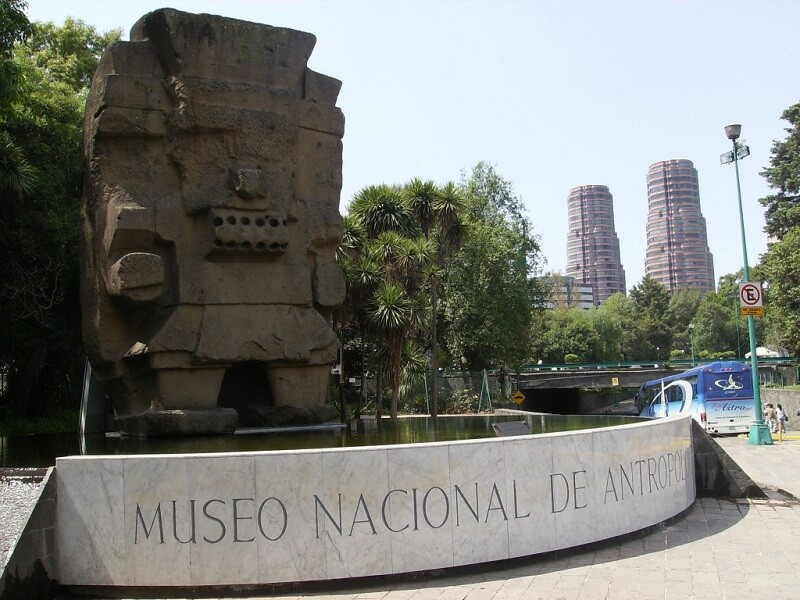 Entrance to National Museum of Anthropology in Mexico City